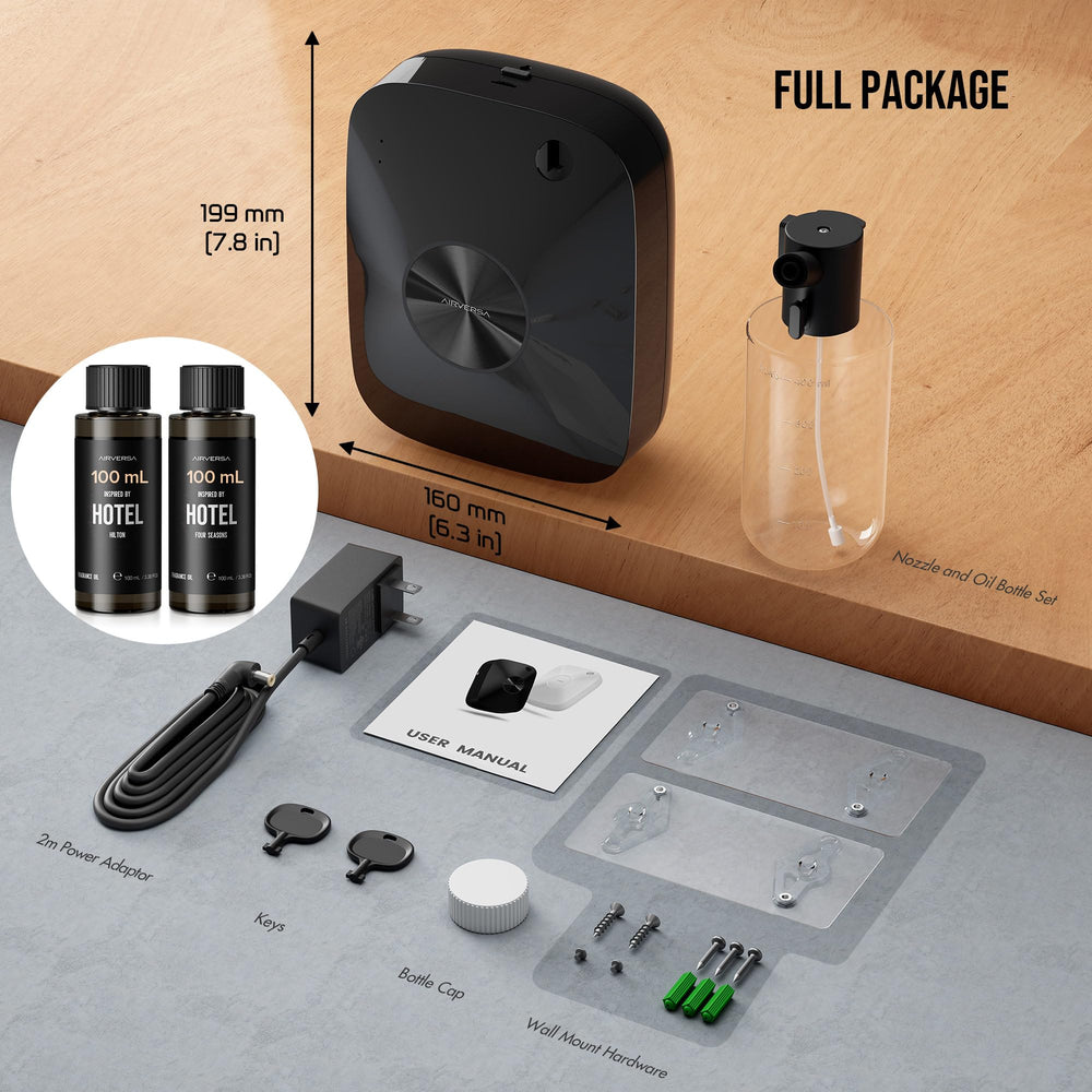 Airversa ANA Black power adapter included for quick setup and operation.