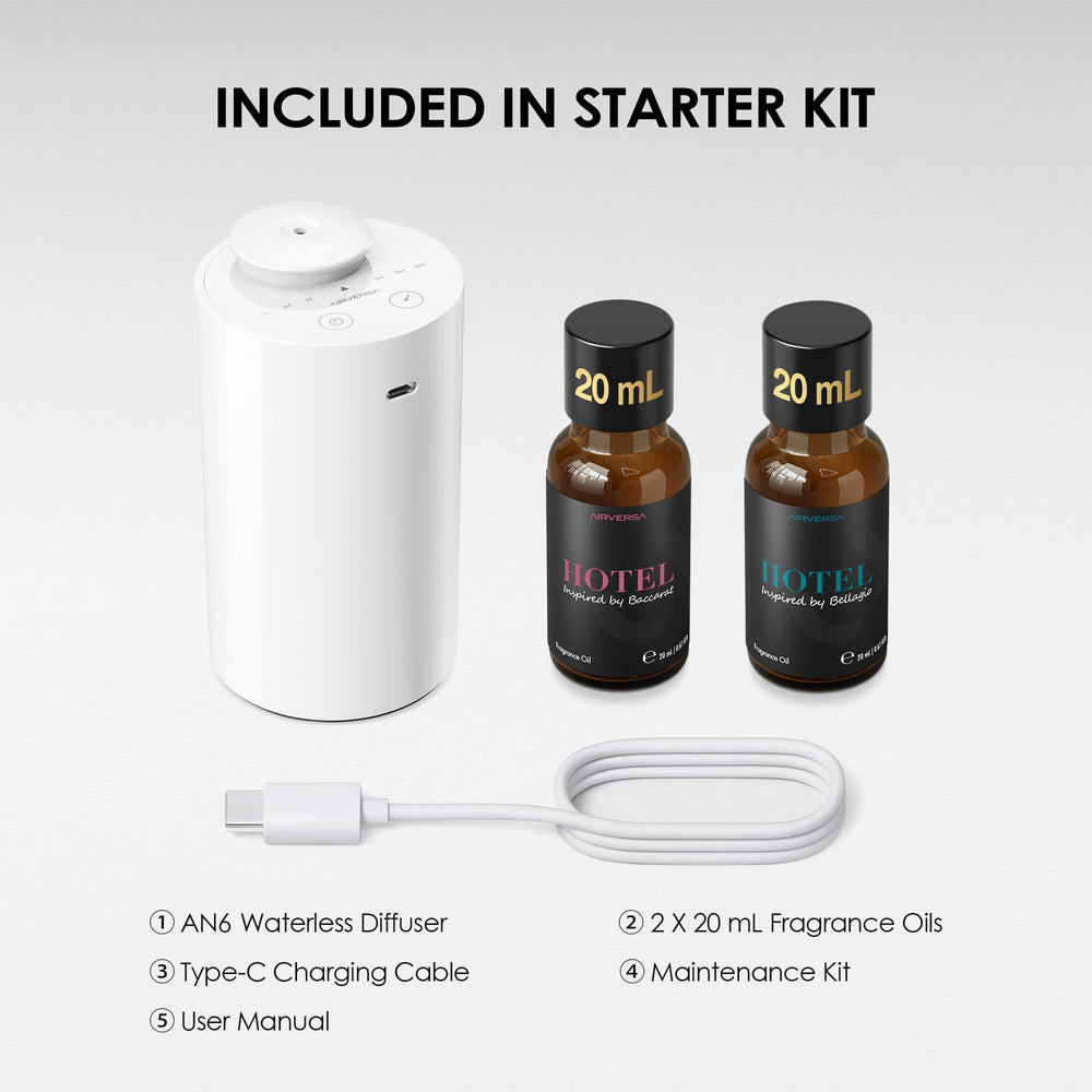 Airversa diffuser covers up to 600 sq ft for larger spaces.