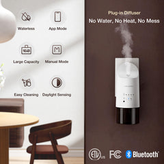Airversa nano-mist diffuser delivers a pure aroma with quiet operation.
