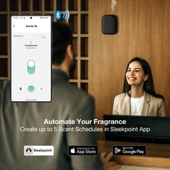 Airversa ANW wall-mount setup saves space and optimizes scent dispersion