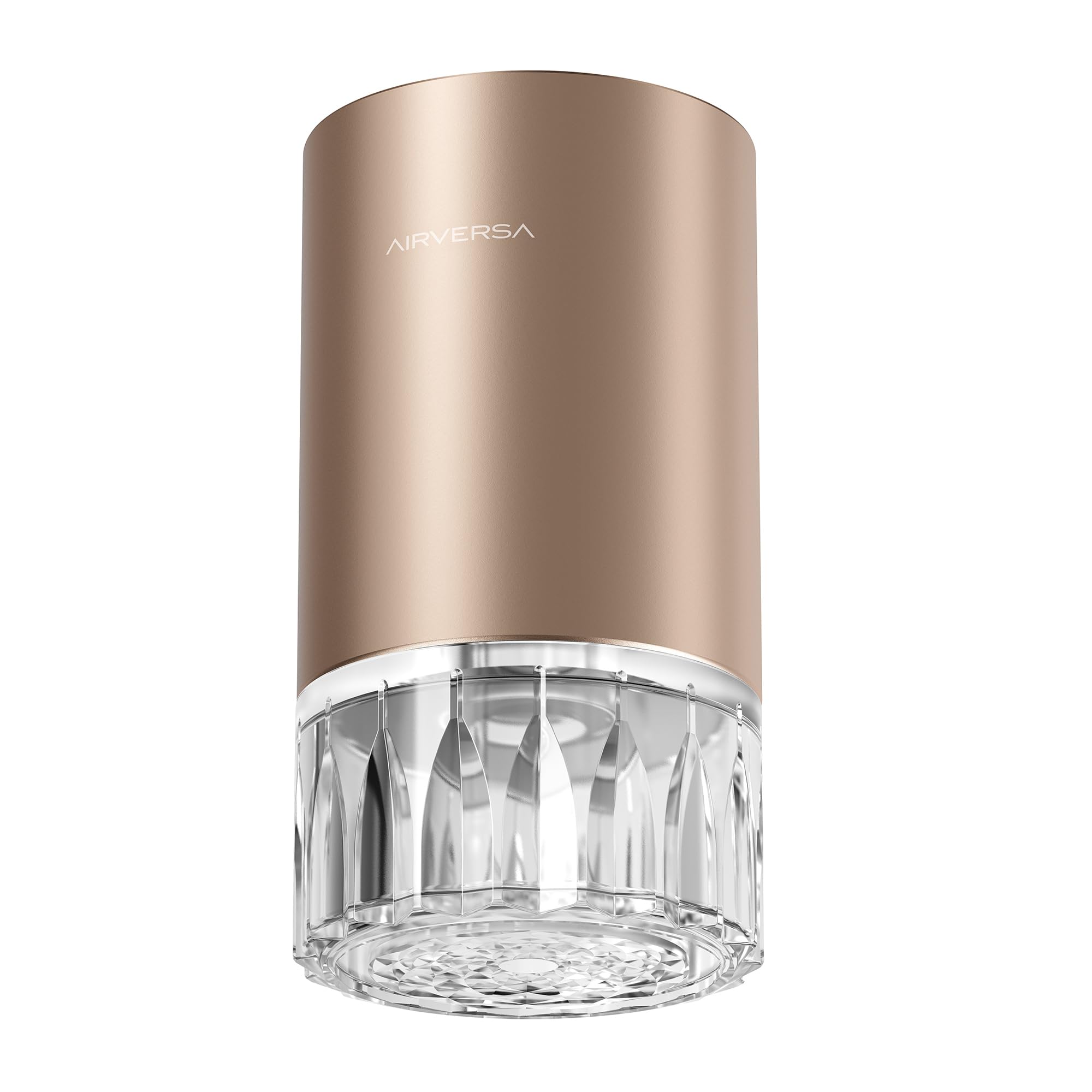 Airversa waterless diffuser front view with RD1 Titanium shell for stylish spaces.