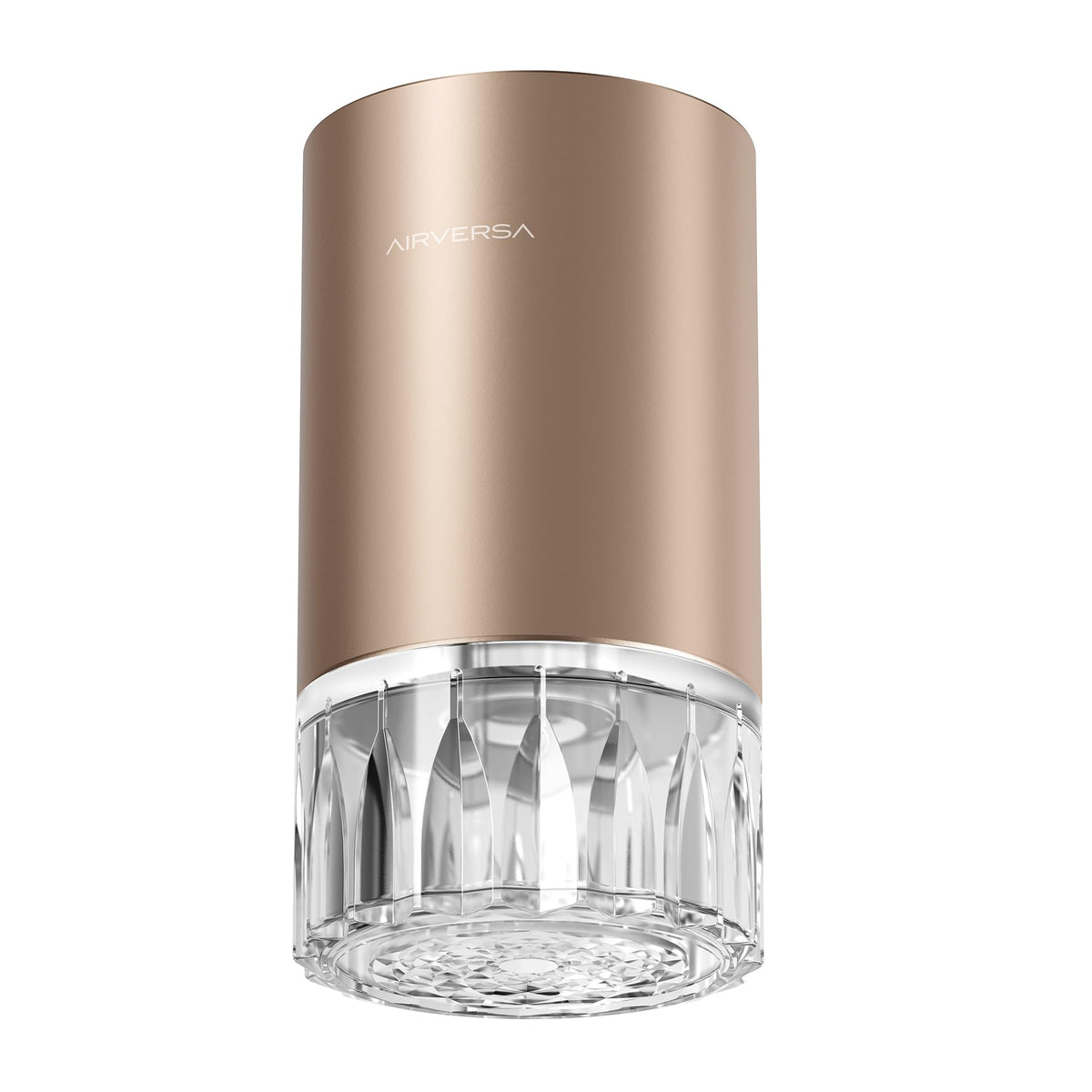 Airversa waterless diffuser front view with RD1 Titanium shell for stylish spaces.