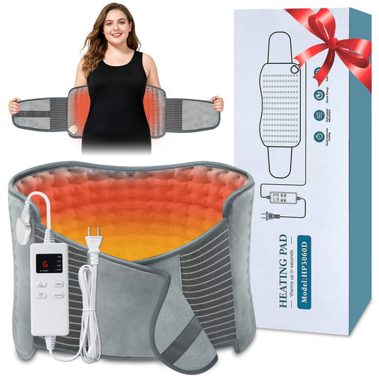AiTechny heating pad flat view for full coverage and cozy warmth