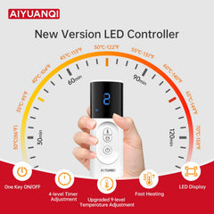 AIYUANQI heat pad offers 9 heat settings to customize warmth
