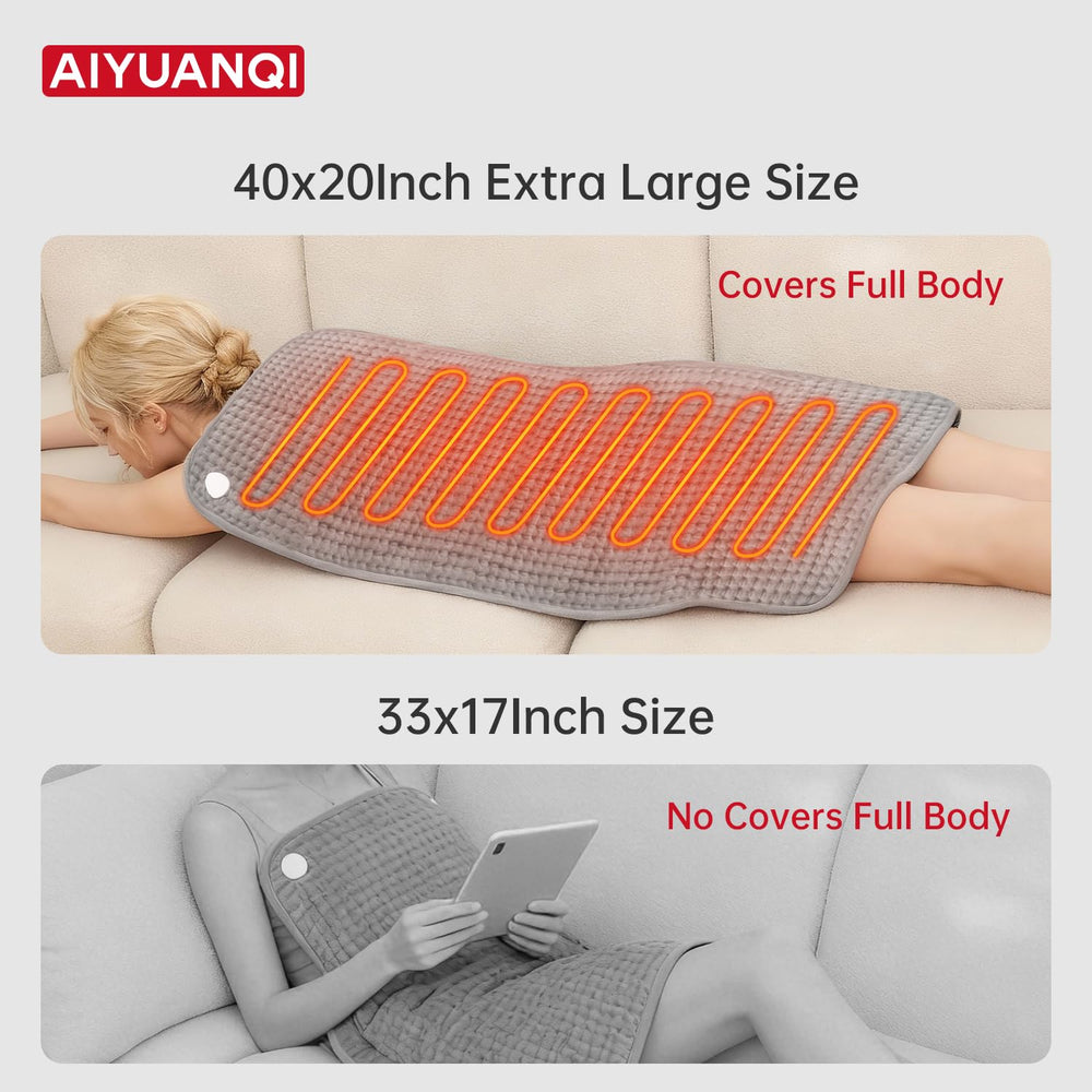 AIYUANQI heat pad uses quick heat technology for rapid comfort