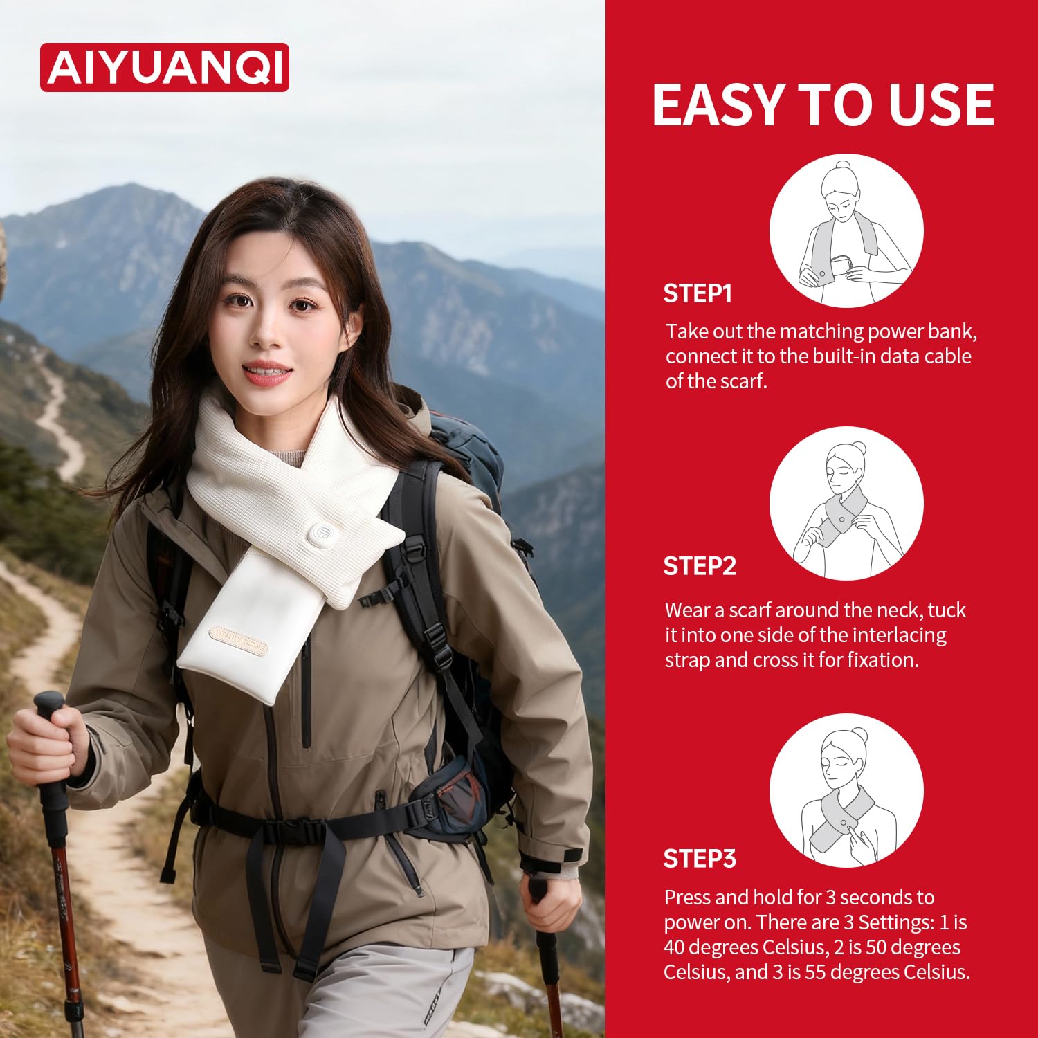 AIYUANQI waffle fabric outer shell for skin comfort