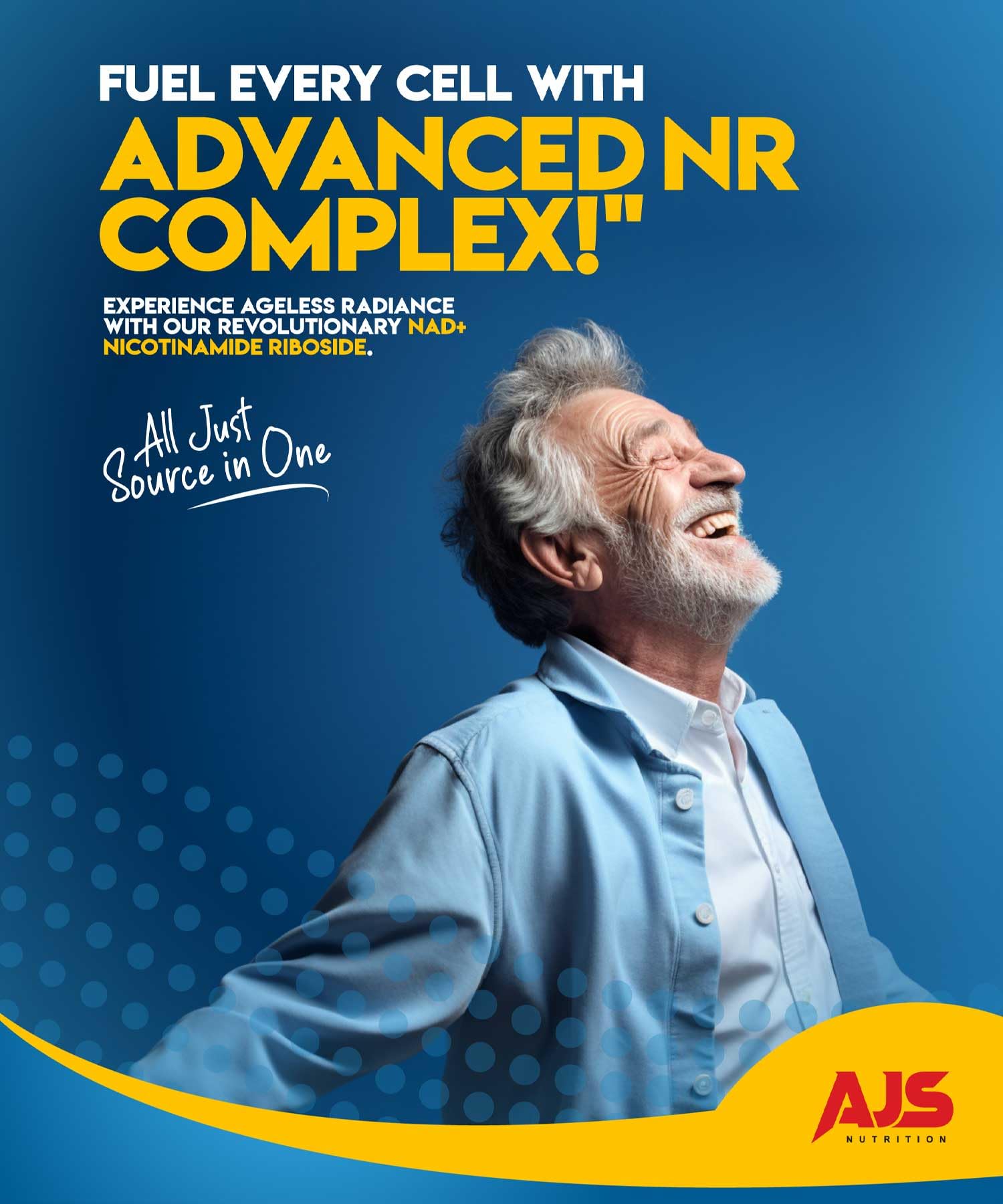 AJS NAD+ resveratrol capsule emphasizes antioxidant protection