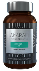 AKARALI Pure Tongkat Ali 200:1 hero bottle highlighting Physta seal for potential energy support.
