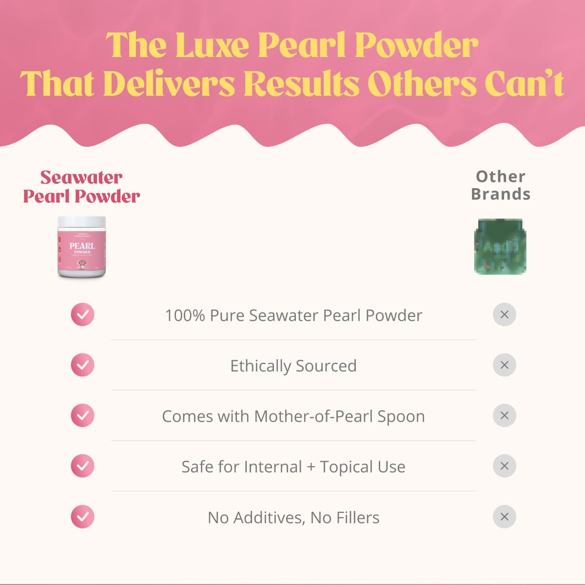 Akasha Pearl Powder jar highlighting clean minimal formula