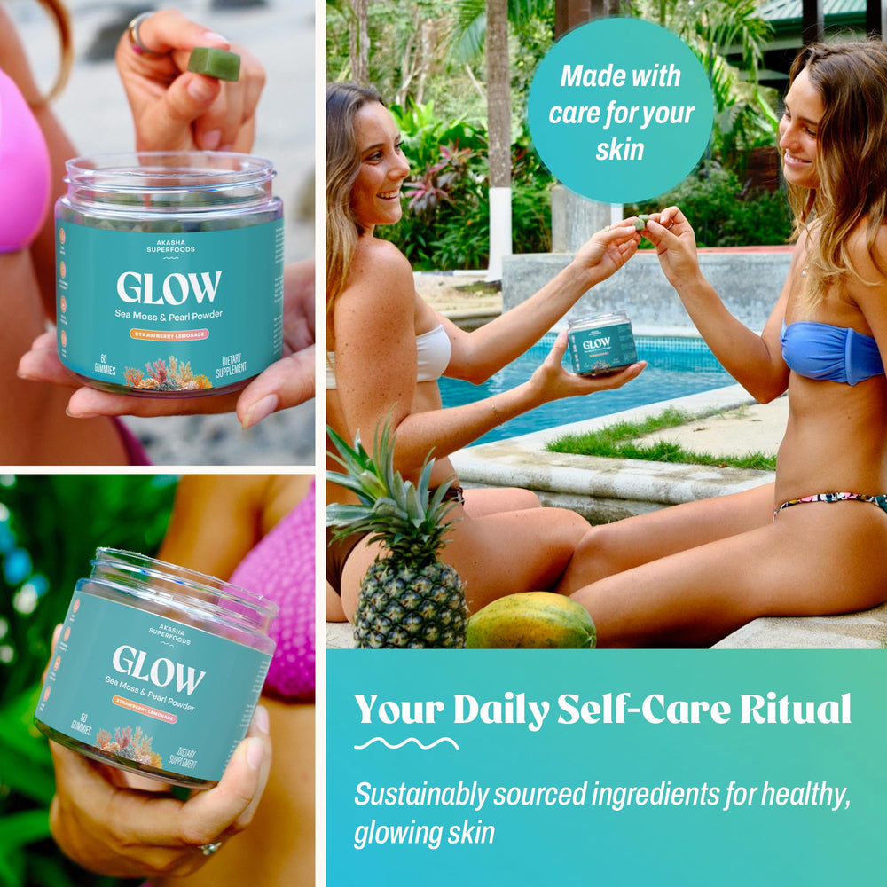 Gummies in pantry ready for easy daily habit with Akasha Sea Moss Glow