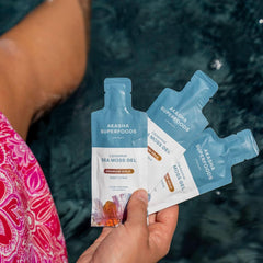 Label shows Akasha Superfoods organic Irish Sea Moss with Vitamin E