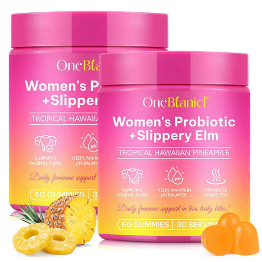 Akeeronn feminine probiotics gummies bottle promotes daily balance.