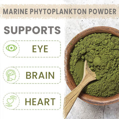 AKI Marine Phytoplankton Powder in yogurt provides an easy daily nutrition boost.