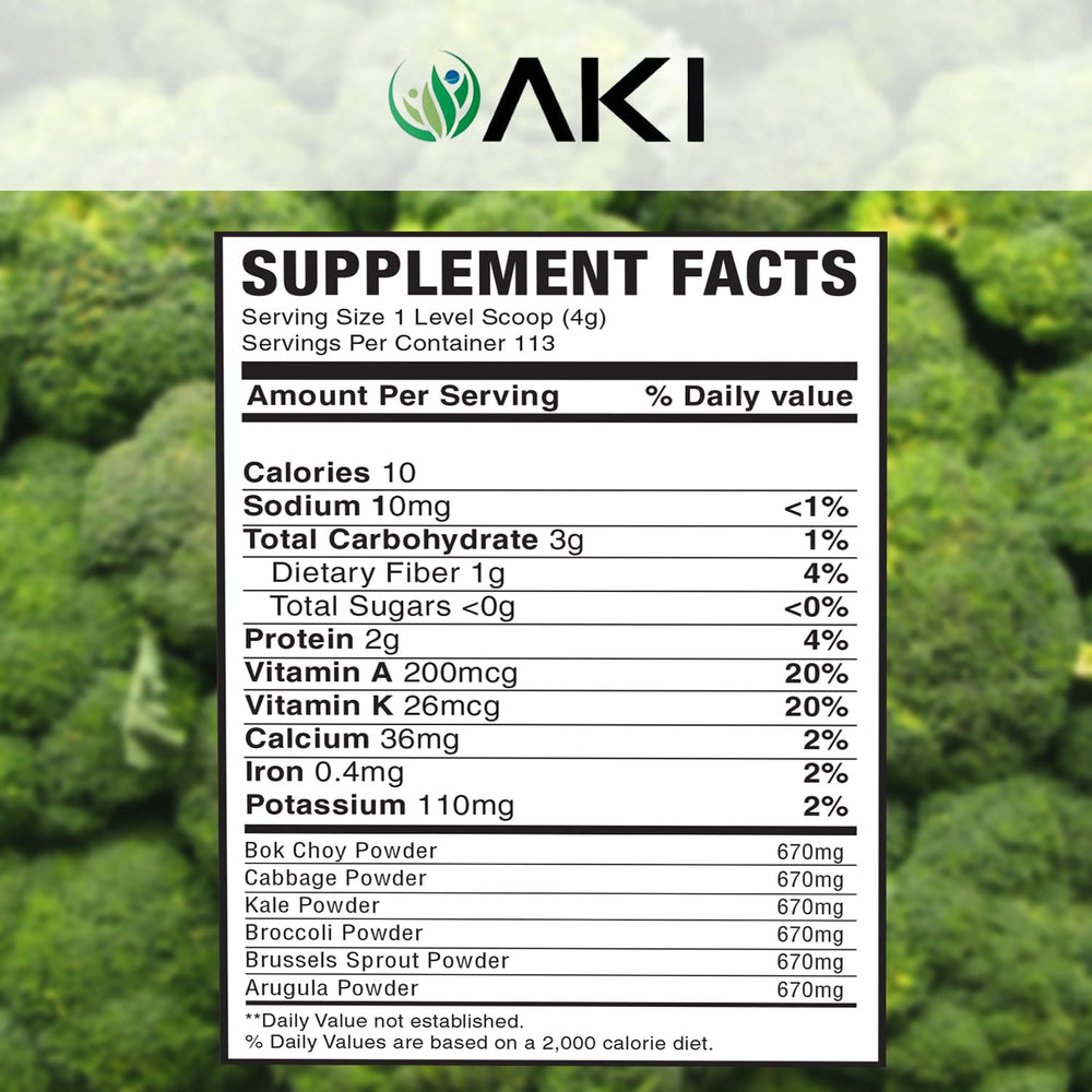 AKI Organic easy mix into smoothies and yogurts.