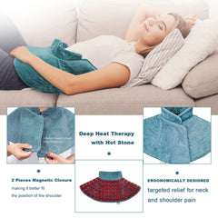 AKK jade-stone heating pad neck-shoulders laid flat for full coverage