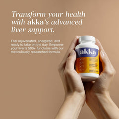 AKKA Liver Balance pill closeup emphasizes compact daily doses