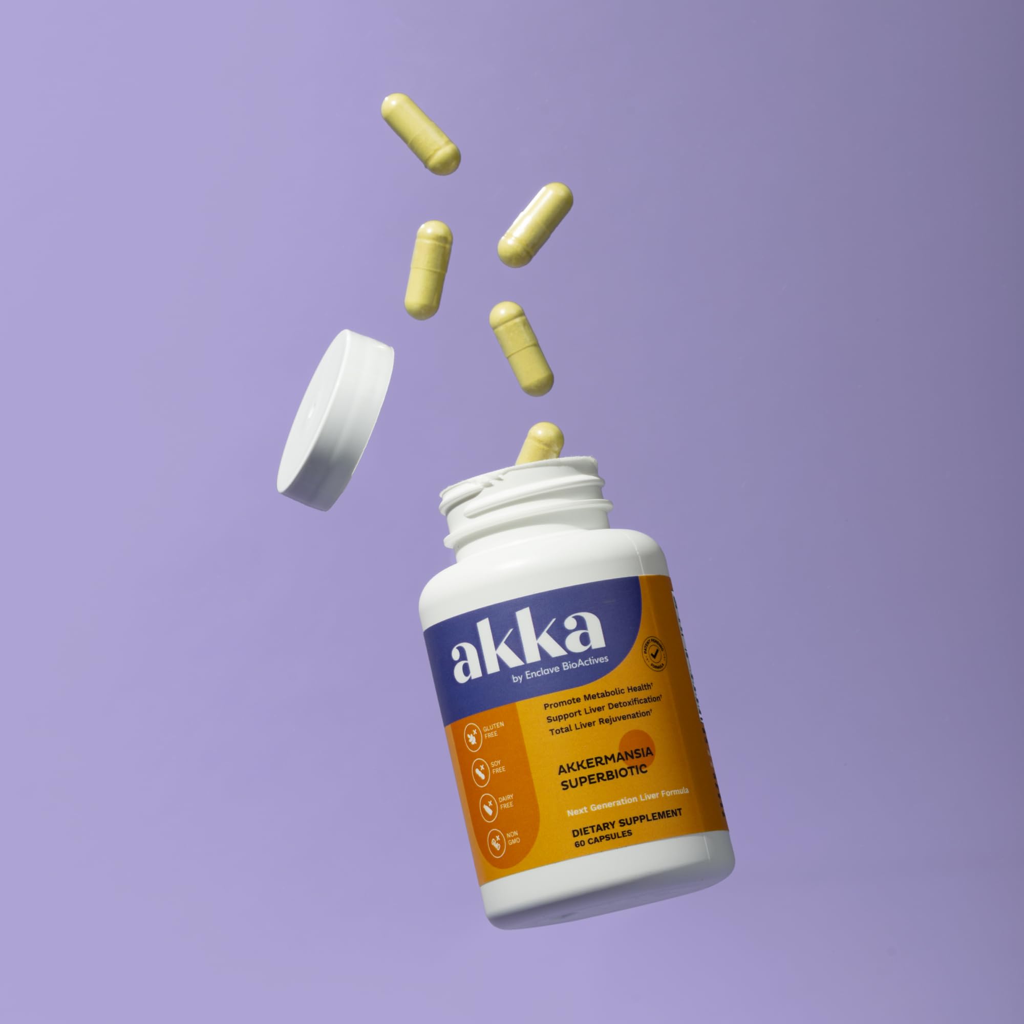 AKKA Premium Liver Cleanse back label nutrition facts for informed use.