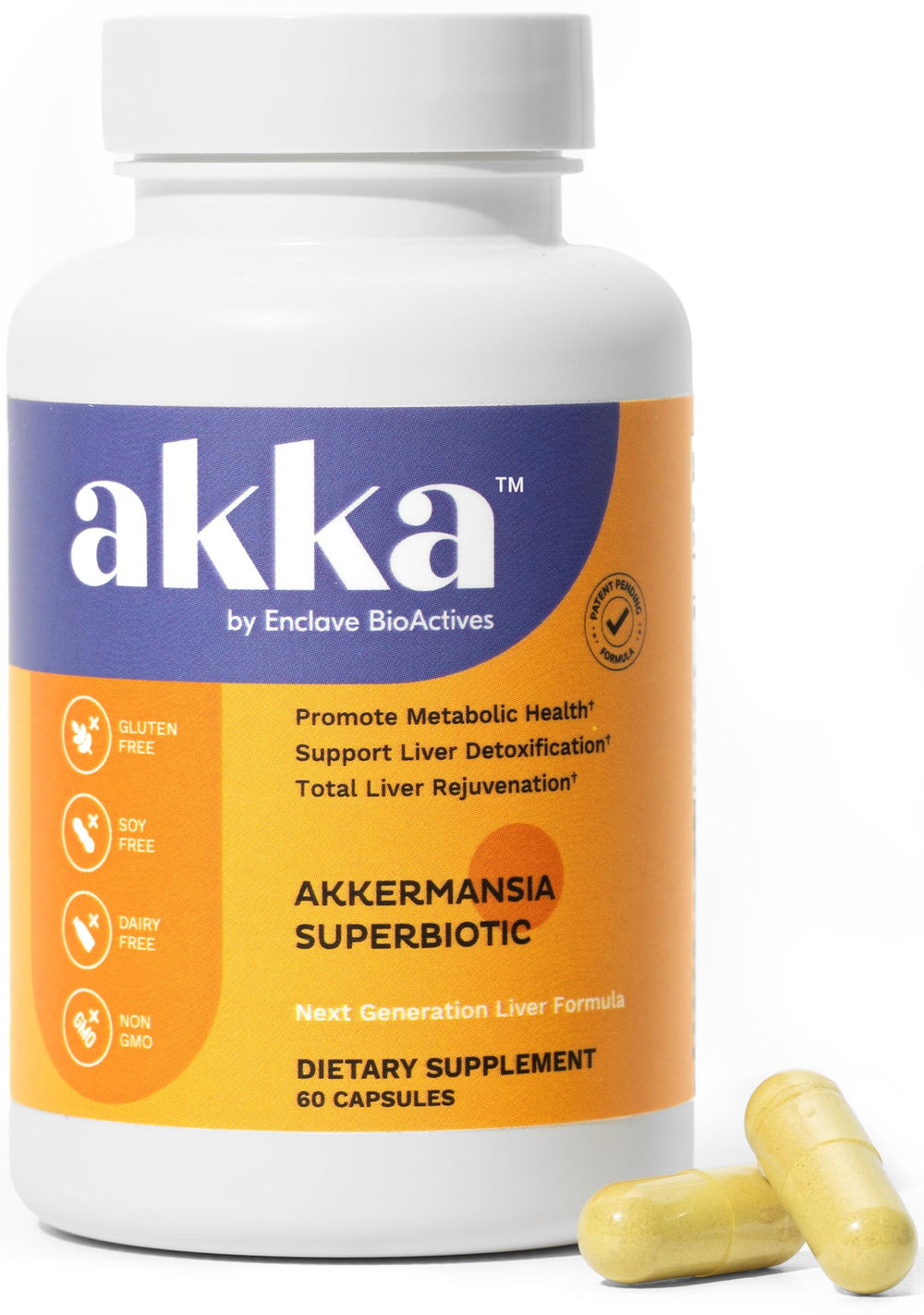 AKKA Premium Liver Cleanse bottle with capsules for daily liver support.
