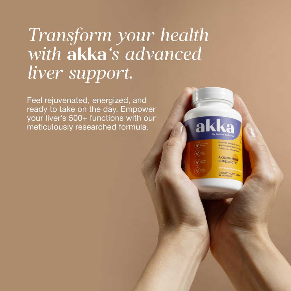 AKKA Premium Liver Cleanse side view of bottle for a convenient daily routine.