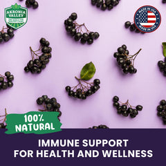 US-made gummies label—polyphenols and anthocyanins highlighted