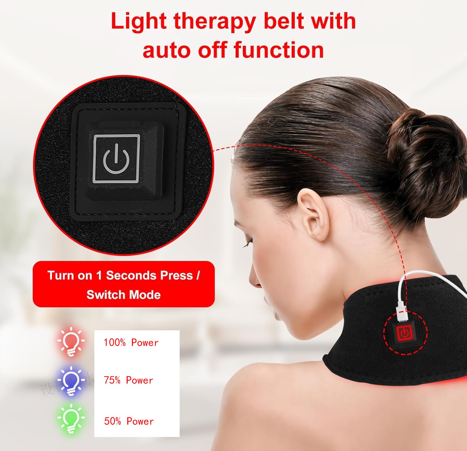 Akxaizp unisex neck and face therapy wrap for muscle relief