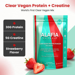 Alafia Naturals strawberry flavor shake ready for summer training.