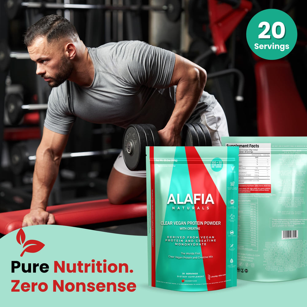 Alafia Naturals ready-to-drink shake during post-session cooldown.