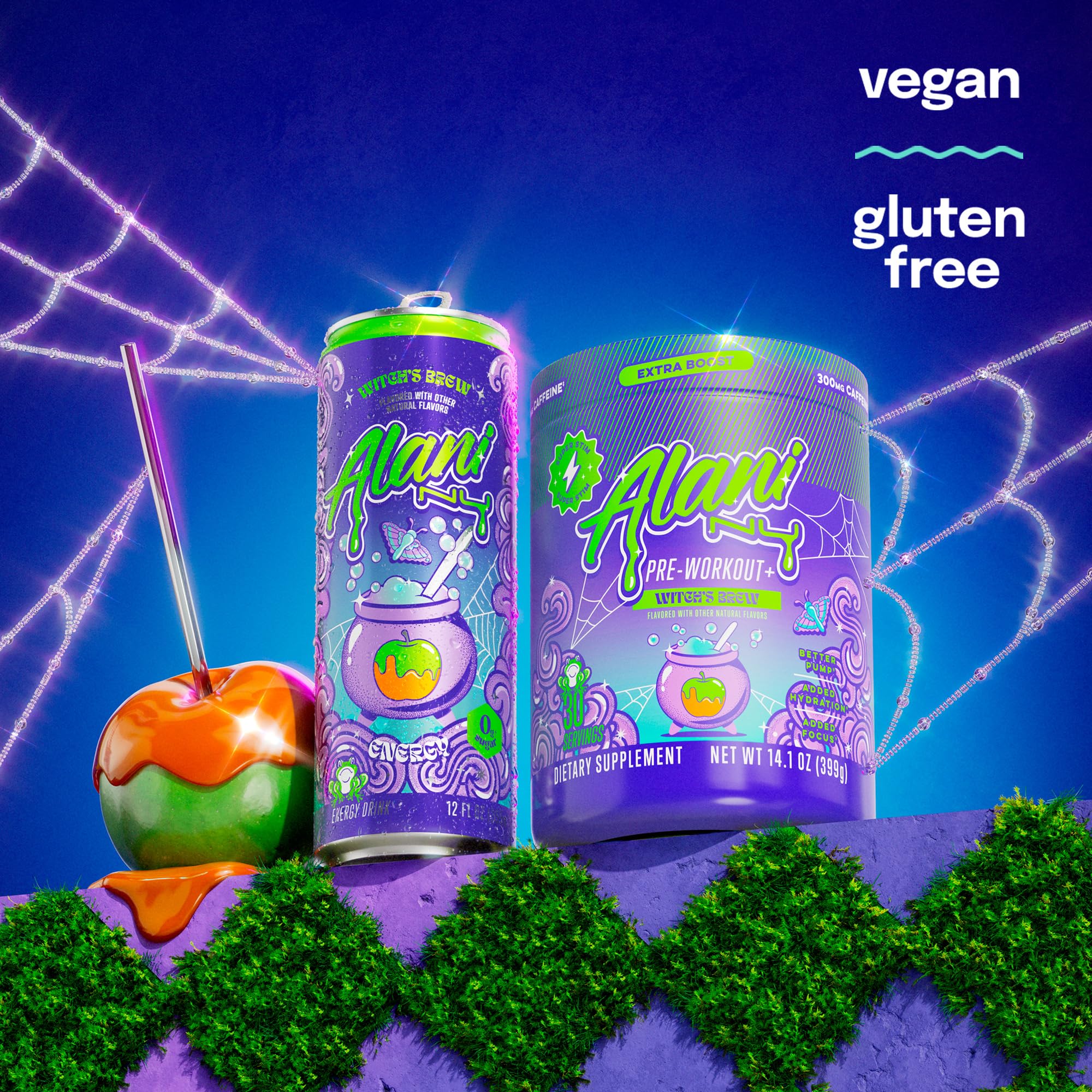 Alani Nu Pre Workout Hawaiian Shaved Ice flavor visual, sugar-free option