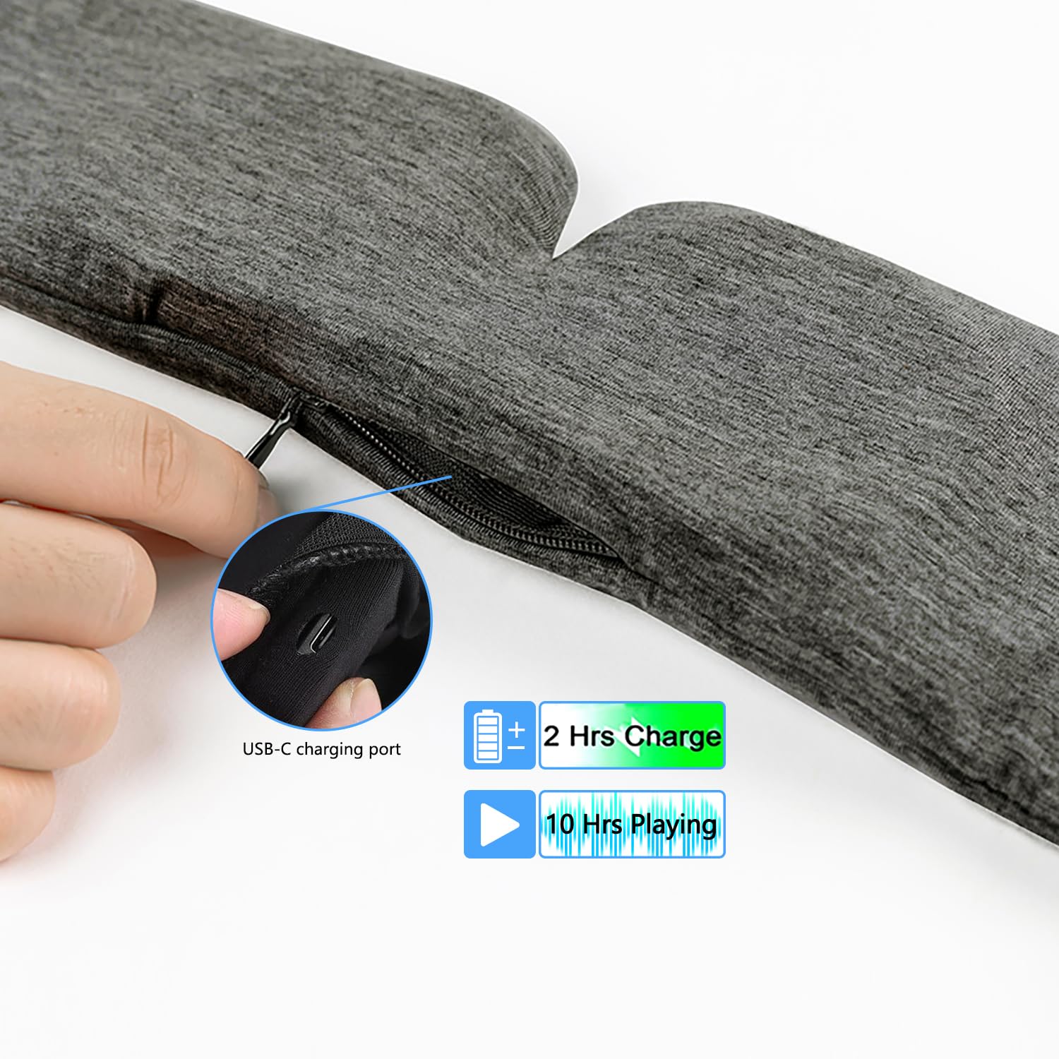 ALASKA BEAR eye mask with detachable module for versatile use.