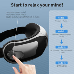 ALASKA BEAR Eye Massager shows intuitive one-button control for easy sessions.