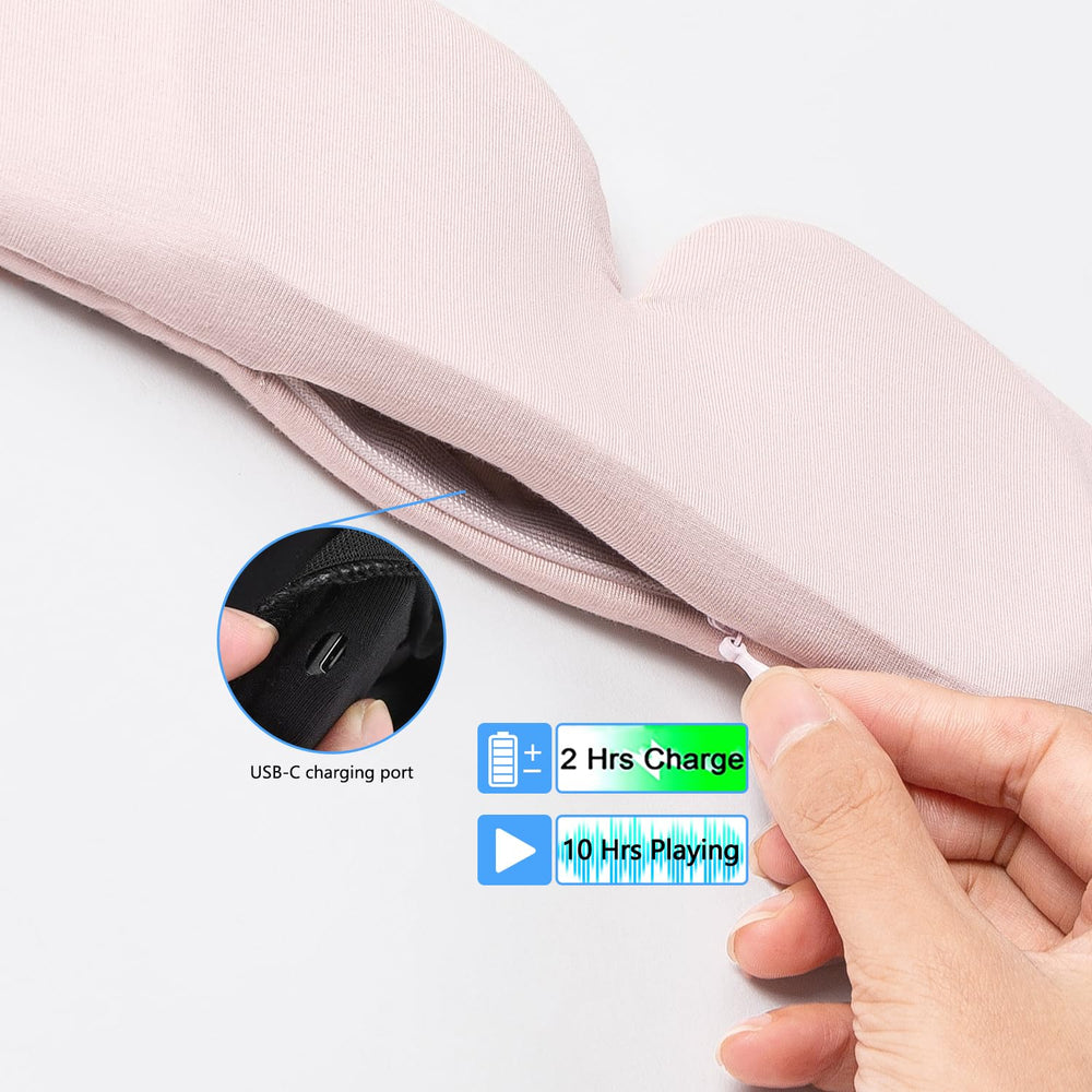 ALASKA BEAR Sleep Headband pink washable design supports daily use