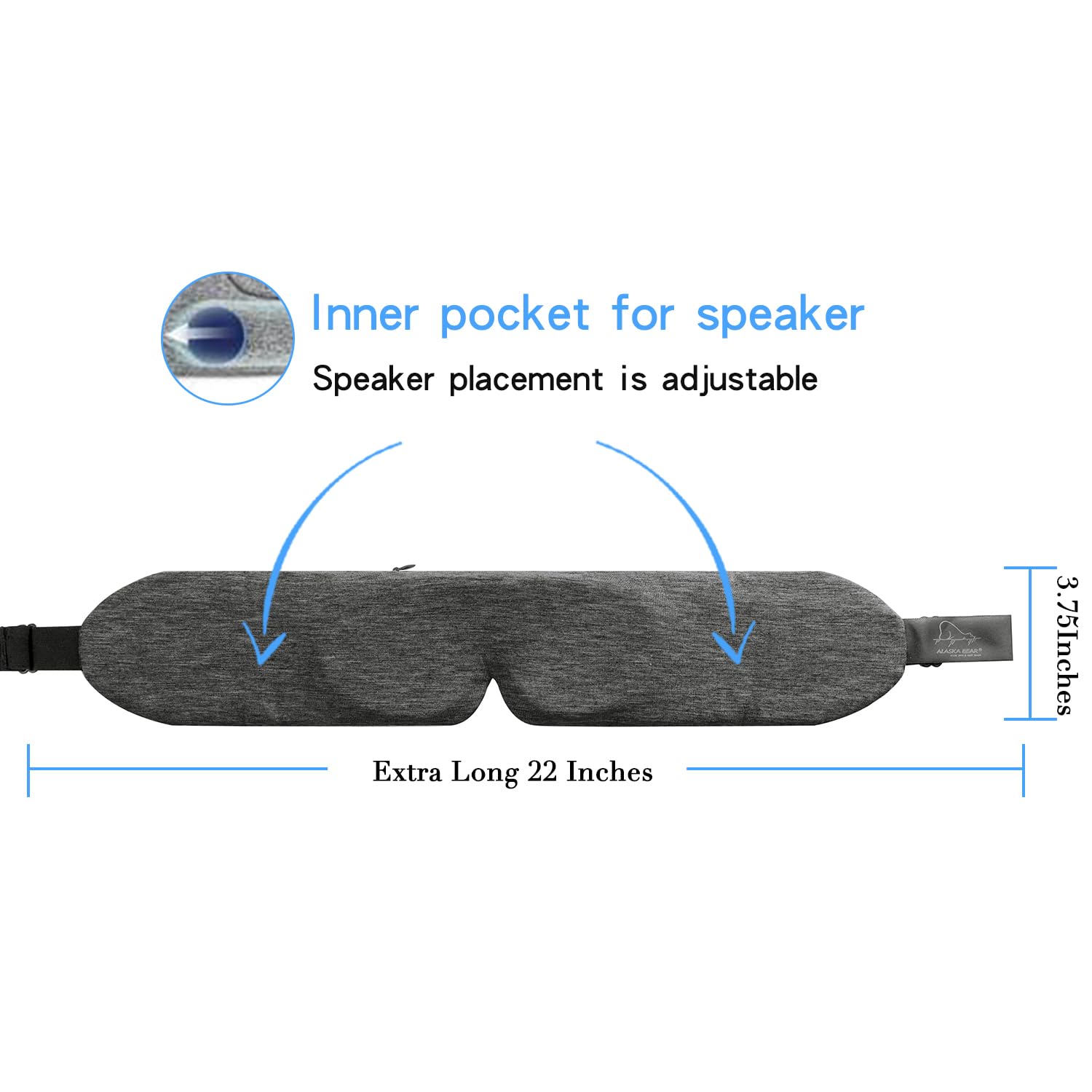 ALASKA BEAR washable design with removable speakers for easy cleaning.