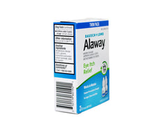 Alaway eye drops side view showing bottle design