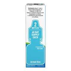 Alaway twin-pack packaging detail for travel and home use
