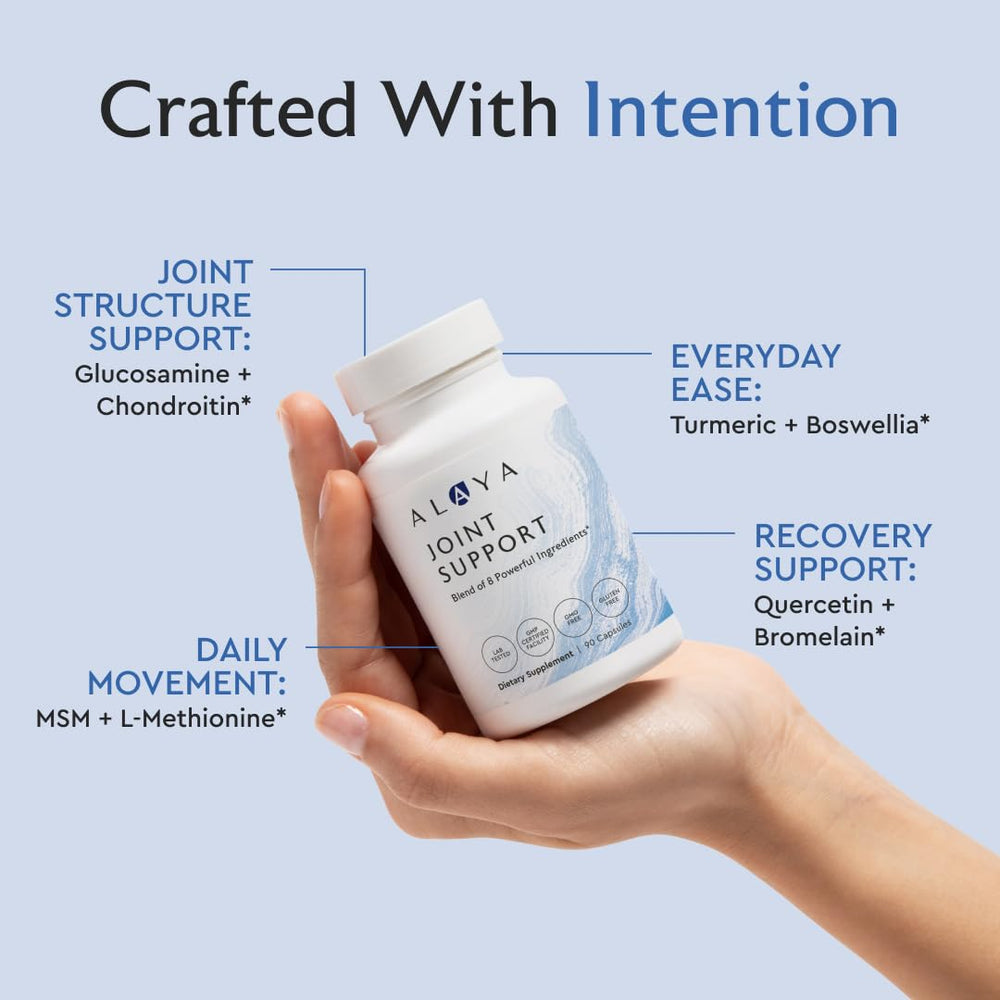 Alaya Naturals Joint Support in a daily-use scene for mobility