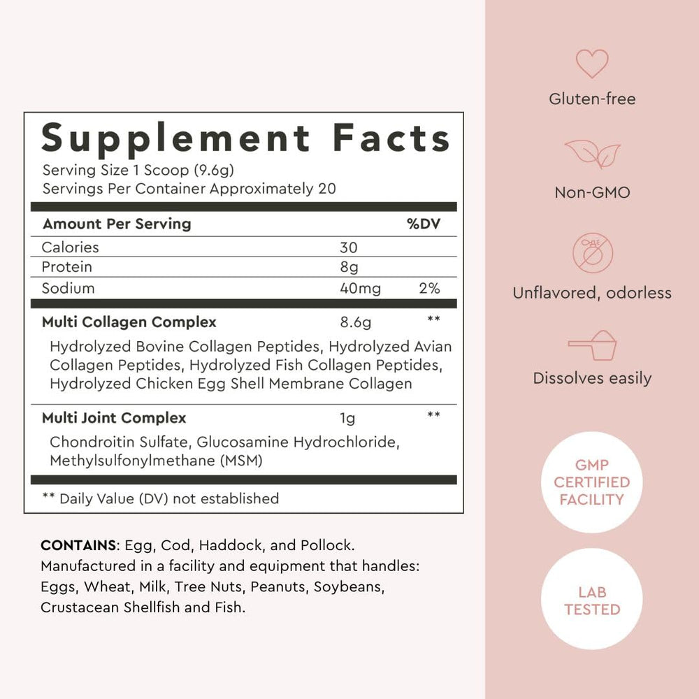 Alaya Naturals Multi Collagen Powder unflavored and dissolves easily in beverages.