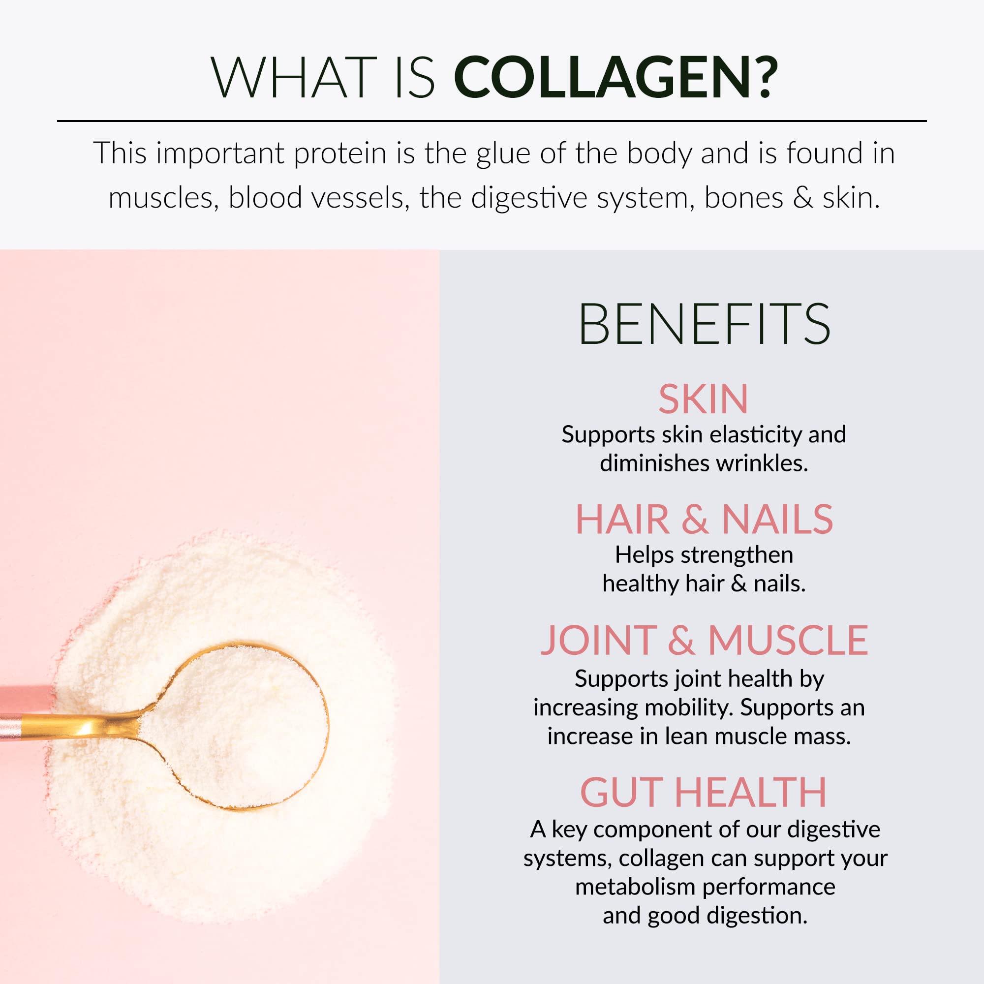 Raspberry Lemonade flavor poured in a glass for enjoyable daily collagen.
