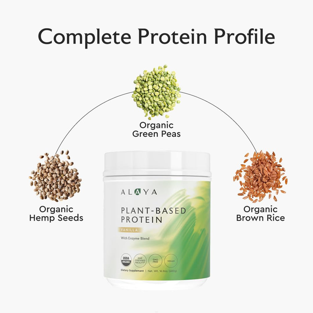 Alaya Naturals vanilla flavor powder blends smoothly into drinks and recipes.