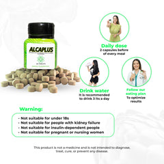 ALCAPLUS ingredients artichoke and eggplant promoting digestive wellness.