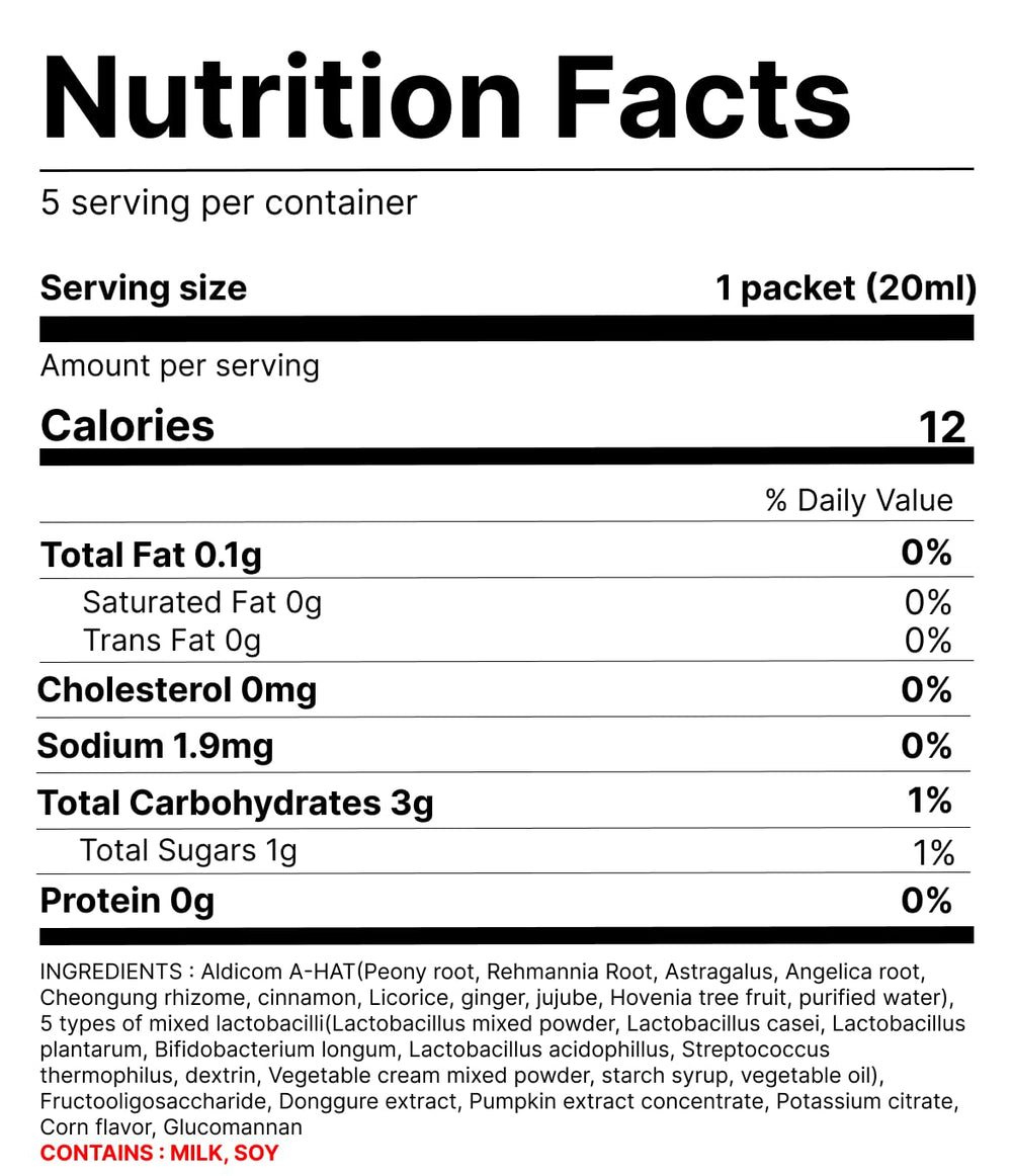 ALDICOM V syrup-stick close-up highlighting fast-acting plant-based formula.