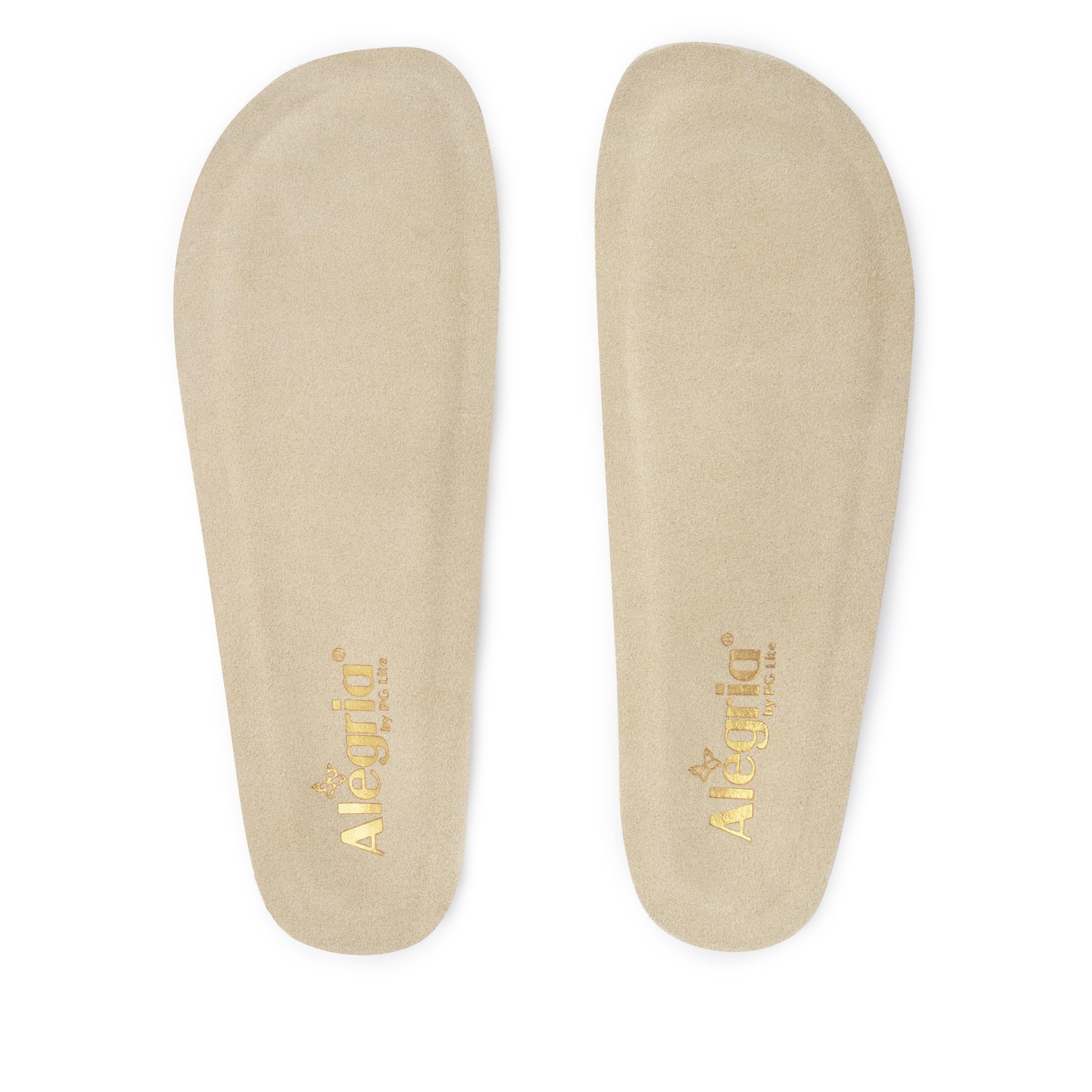 Alegria by PG Lite enhanced arch-support insole in tan for all-day comfort