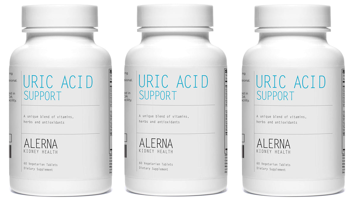 Alerna Kidney Health uric-acid-support-tart-cherry-tablets for daily wellness routines.