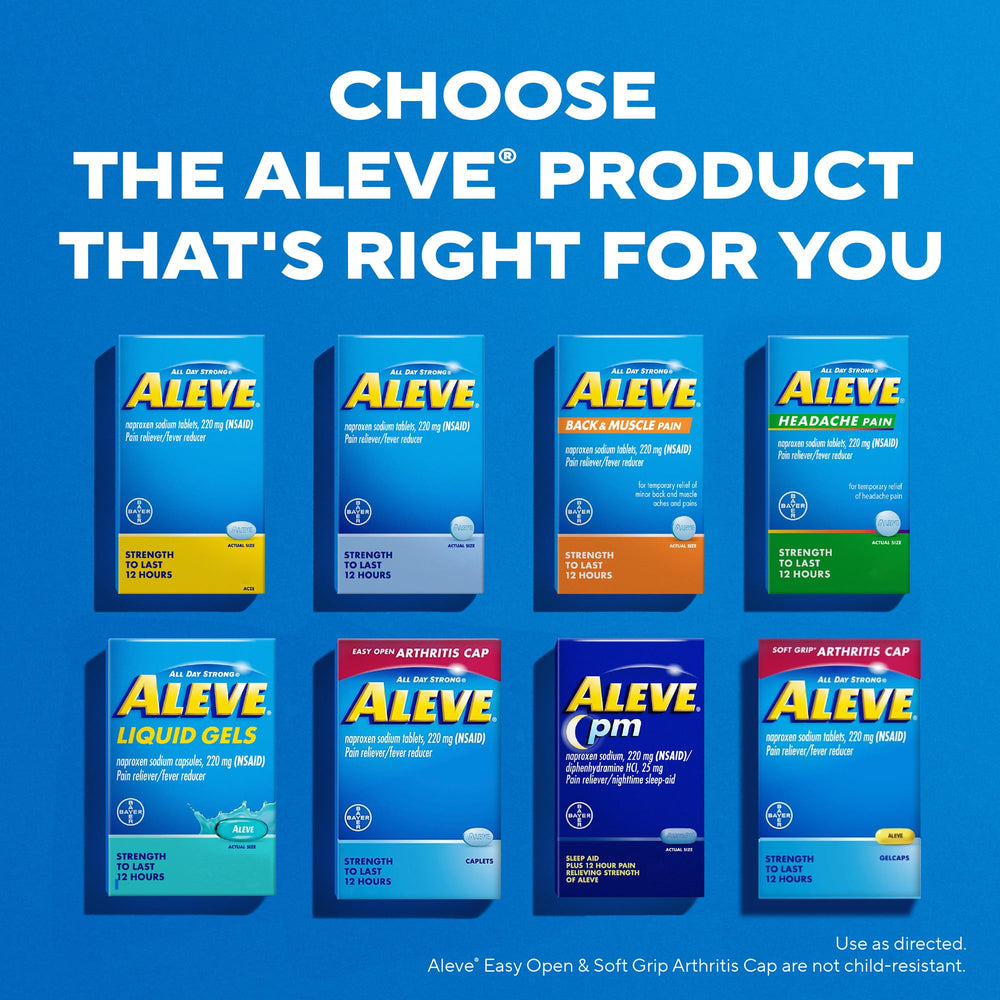 Aleve-12-hour-relief-claim: long-lasting support for daily activity