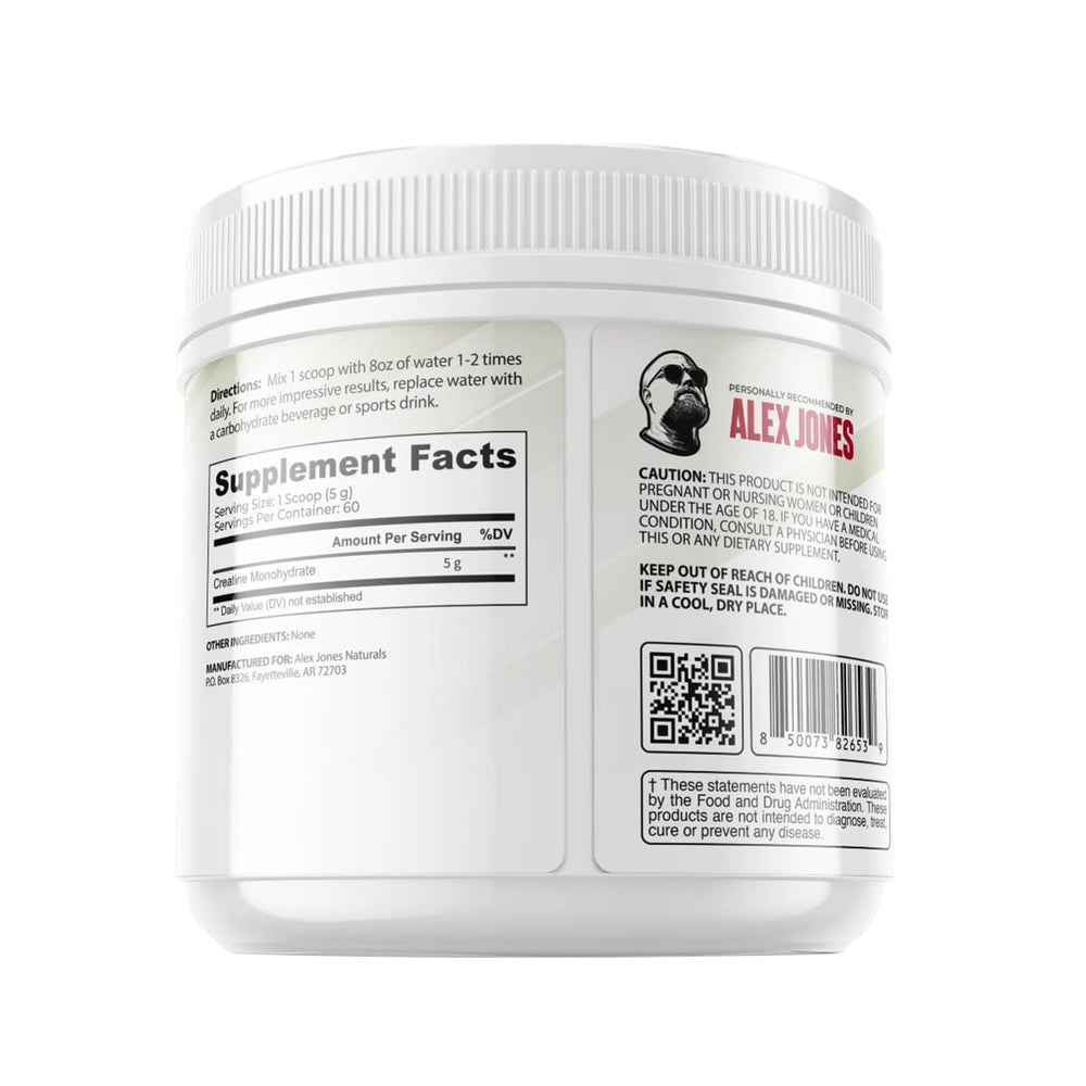 Vegan-friendly creatine powder suitable for various supplement stacks.