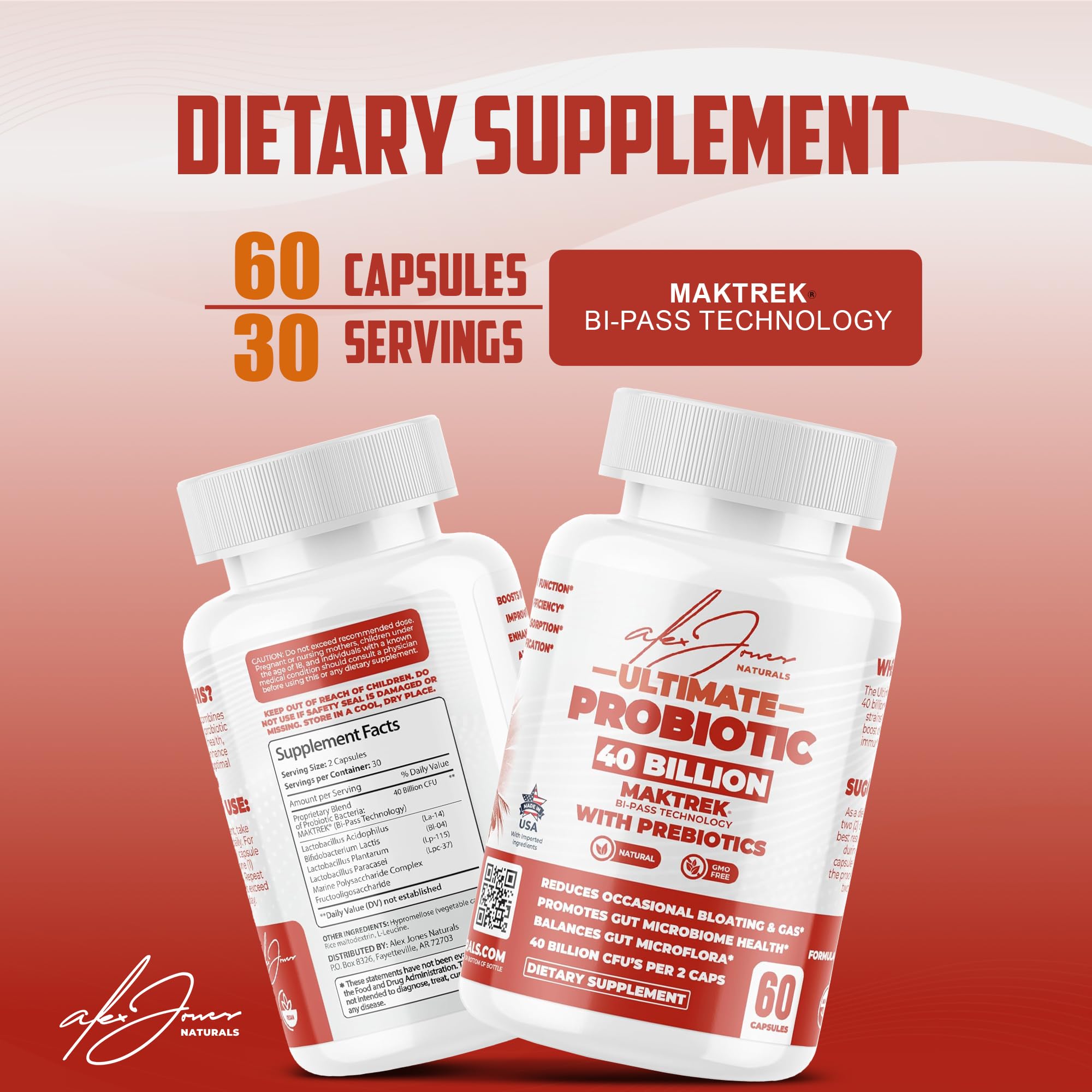 Alex Jones Naturals digestive health illustration highlights gut balance support.