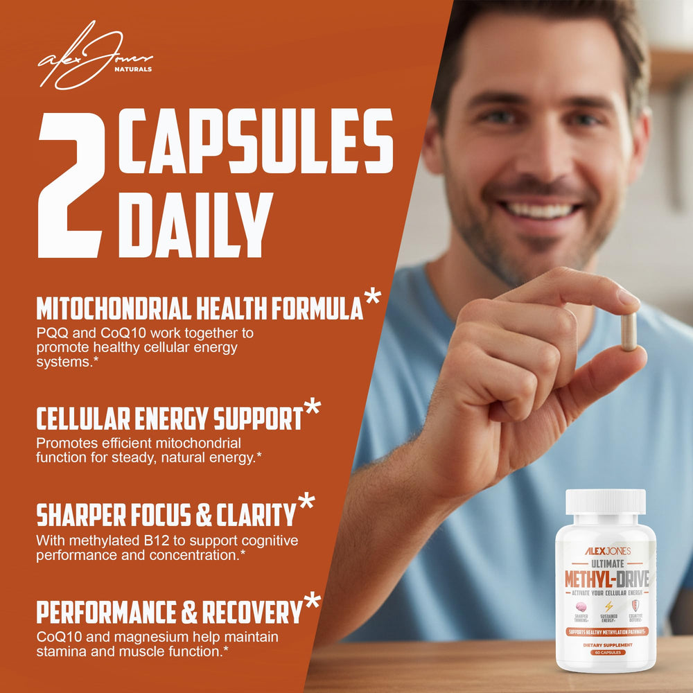 Alex Jones Naturals Magnesium bisglycinate capsules for nervous system balance
