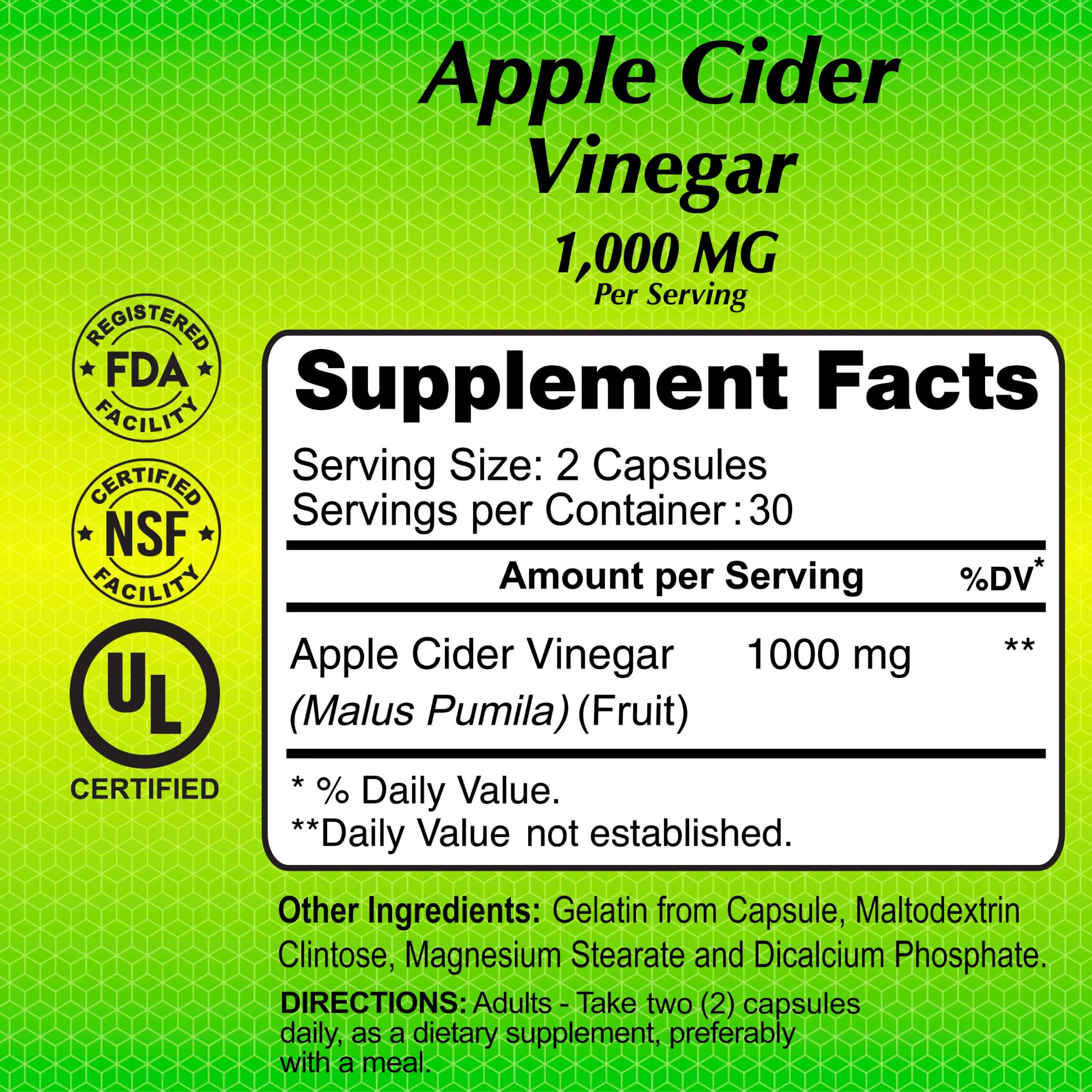 Two-pack box with 60 capsules per bottle for a month of use
