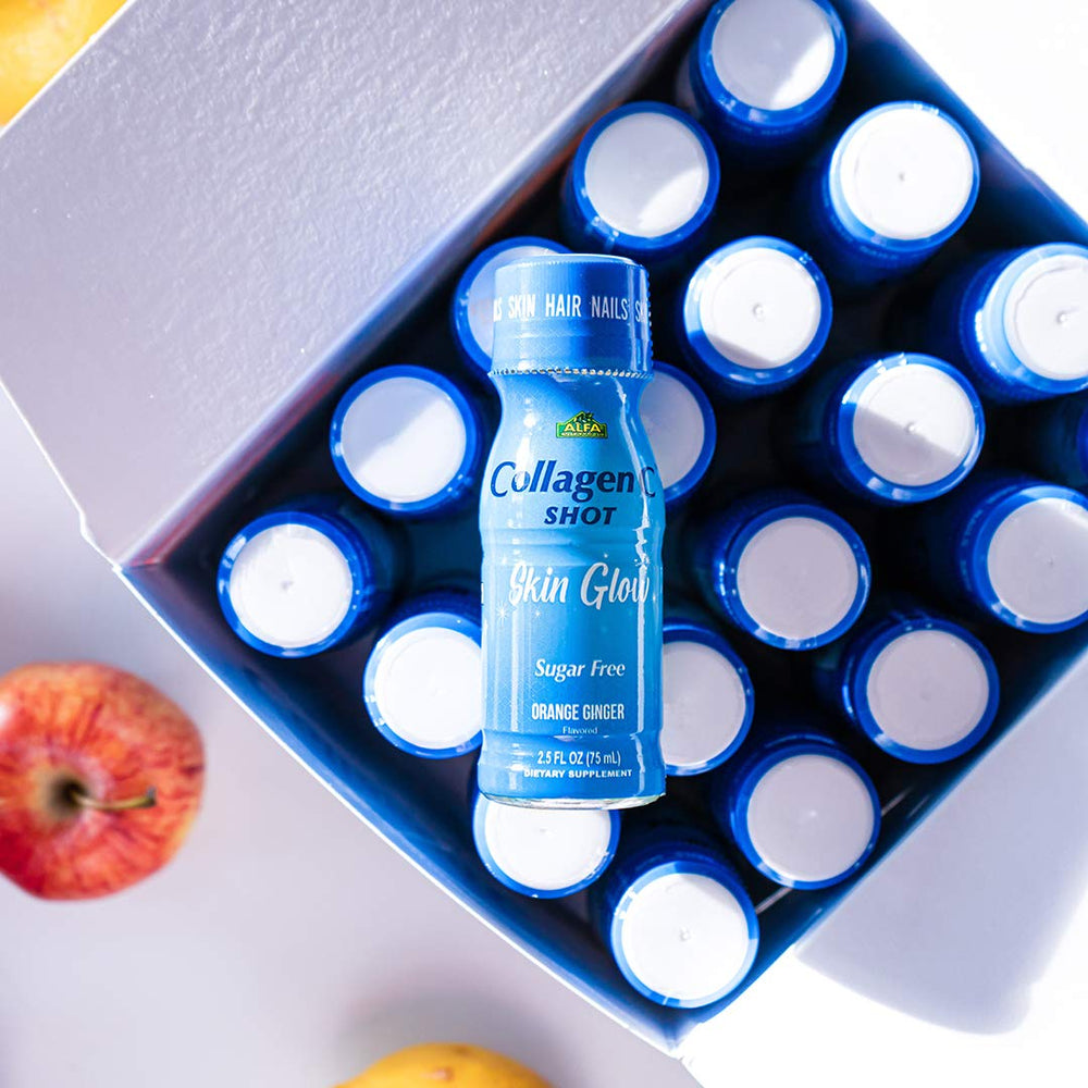 ALFA VITAMINS CollagenC ingredients panel highlights collagen and vitamins.