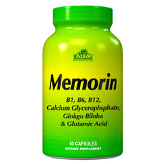 ALFA VITAMINS Memorin supplement bottle for brain health and focus