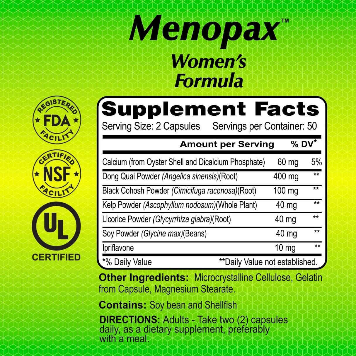 ALFA VITAMINS Menopax on a breakfast table for easy daily use